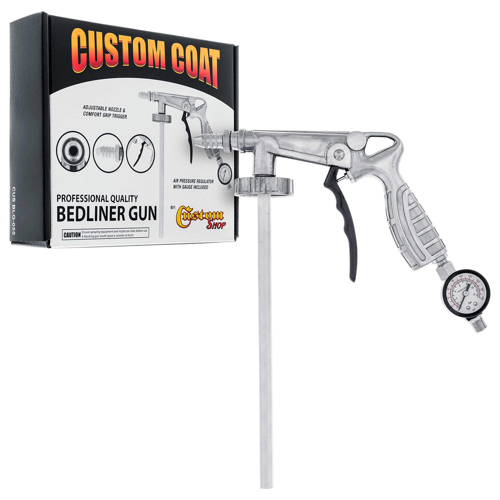 Custom Shop coat front view showing gun profile and ergonomic handle for steady control