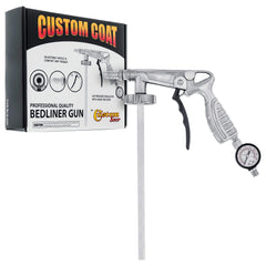 Custom Shop coat front view showing gun profile and ergonomic handle for steady control