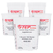 Custom Shop front view of 12-pack 32 oz cups showing product quantity and shape benefit: organized supply