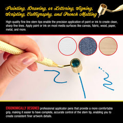 Custom Shop pen applying automotive touch-up paint showing precise chip repair