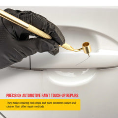 Custom Shop detail of small reservoir well for controlled paint flow and less waste