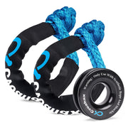 Cvoahax front packaging showing the complete soft shackle recovery kit and portability benefit