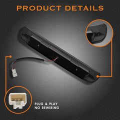 Cxdar close-up of dual-row LED array highlighting brighter braking clarity
