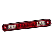 Cxdar front assembly showing red lens and clear stop signal benefit