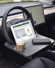 Cxprctpu front view on Tesla wheel showing secure fit and convenience