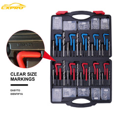 CXPRO kit in use repairing an engine thread for quick field fixes