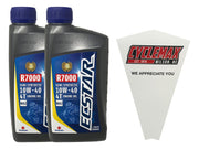 CYCLEMAX ECSTAR R7000 front packaging showing two bottles and funnel, easy maintenance