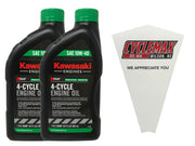 Cyclemax two‑pack with bottles and funnel showing ready maintenance benefit