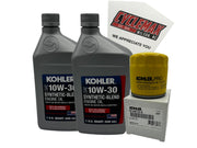 Cyclemax kit front packaging showing included oil and filter for quick identification and convenience