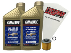 Cyclemax full-synthetic kit front packaging showing contents and model fitment benefits