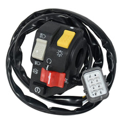 Cylinman front view of handlebar switch showing controls and compact design benefit