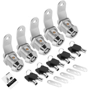 Cylinnda front packaging showing five locks and ten keys, clear set benefit