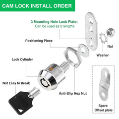 Cylinnda tubular key and lock cylinder detail for easy key access