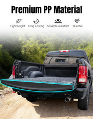CYOOYC center step piece installed on tailgate demonstrating added edge protection