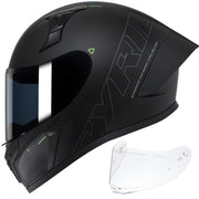 CYRIL helmet front view showing full-face protection and DOT compliance benefit