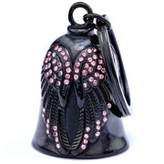 CYZBTBl front view of pink angel bell showing design and durability