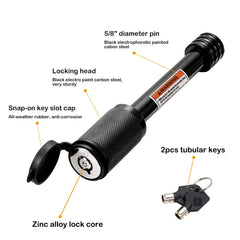 CZC AUTO close-up of 5/8 inch pin and rotating head for easy handling