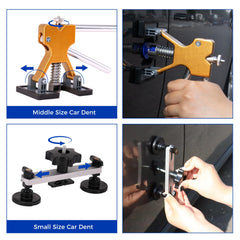 CZJCMECH bridge puller with glue tabs assembled for controlled medium dent repairs