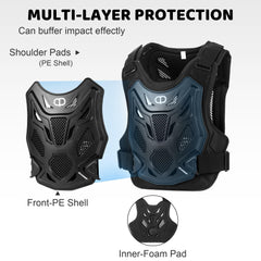 DA Y03 shoulder plate closeup displaying molded PE armor and durability