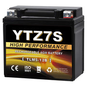 Daakmax front view of YTZ7S-BS battery showing compact, space-saving design