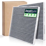 Dacall cabin air filter front pack showing product and fit for Freightliner, promotes easy replacement