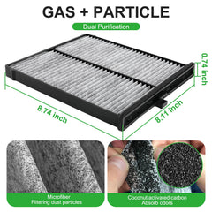 Dacall engine air filter pleated media detail protecting intake and improving airflow