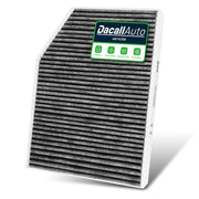 Dacall cabin filter front packaging showing fitment and benefits