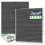 Dacall front packaging showing cabin air filter and benefits