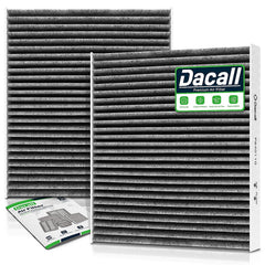 Dacall front packaging showing cabin air filter and benefits