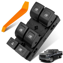 Dacall power window switch front panel showing factory fit and restore function