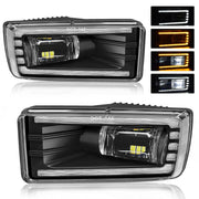 Daikokuya front assembly fog lamp pair showing clean fit and improved visibility
