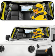 DaisyInner front view on Jeep windshield showing full coverage and protection