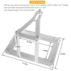 Danti base plate underside showing corrosion-resistant aluminum benefit
