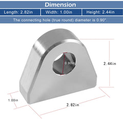 Danti welded-on clevis mount installed on bumper demonstrating strong attachment