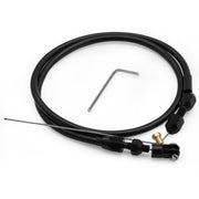 daola888 front view of braided throttle cable showing complete kit and connectors for clean installs