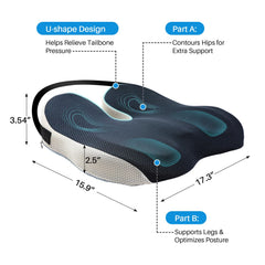 DAPOTUGI memory foam close-up illustrating shock absorption and support