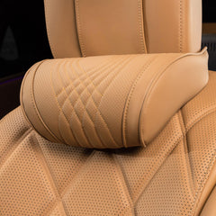 Dapucarin front view headrest showing shape and comfort benefits