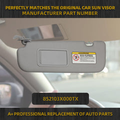 Dasbecan visor rear mount detail demonstrating easy snap-fit installation