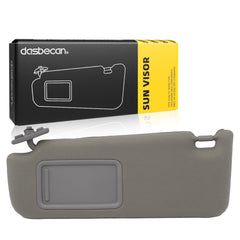 Dasbecan gray sun visor front view showing clean factory-style fit for Toyota Camry