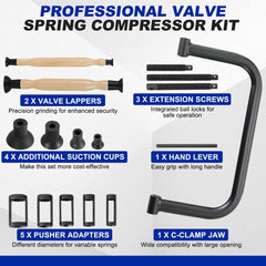 DASBET close-up of collets and extension rods highlighting secure fit versatility