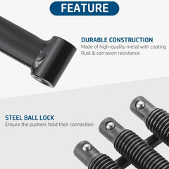 DASBET collet adapters lined up showing sizes for secure retainer fitment