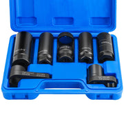 DASBET front view of socket set showing complete 7-piece kit and case, durable