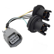 daydmaly front view of tail light harness showing plug and housing for easy replacement