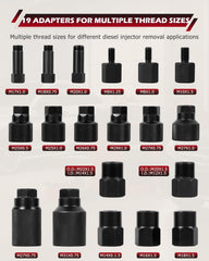 DAYUAN spread of 19 adapters showing variety and benefit of broad compatibility