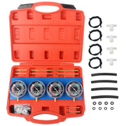 DAYUAN front view of 4-gauge synchronizer kit showing organized layout and durability