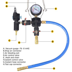 DAYUAN hand pump close-up with gauge showing controlled pressure application benefit