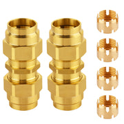 Dazakoot brass union front view showing robust connector and clear markings, durable fit
