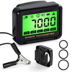 DDayuanwei tachometer front display showing RPM and hour meter for clear readings