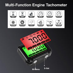 DDayuanwei tachometer held near engine wire demonstrating inductive sensing benefit