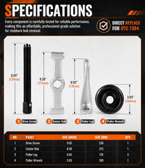DearChan fine-thread center bolt close-up showing precise, durable threads